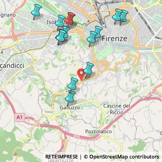 Mappa Via Bernardino Poccetti, 50124 Firenze FI, Italia (2.43857)