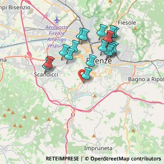 Mappa Via Bernardino Poccetti, 50124 Firenze FI, Italia (3.635)