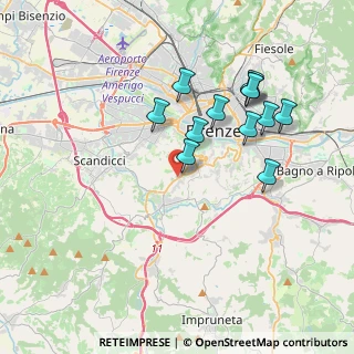 Mappa Via Bernardino Poccetti, 50124 Firenze FI, Italia (3.63417)