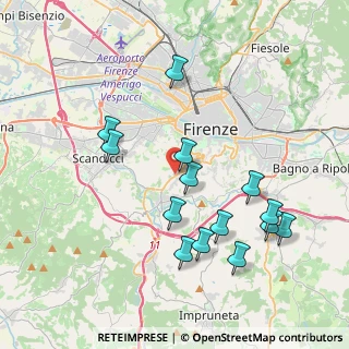 Mappa Via Bernardino Poccetti, 50124 Firenze FI, Italia (4.07643)