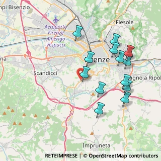 Mappa Via Bernardino Poccetti, 50124 Firenze FI, Italia (4.06615)