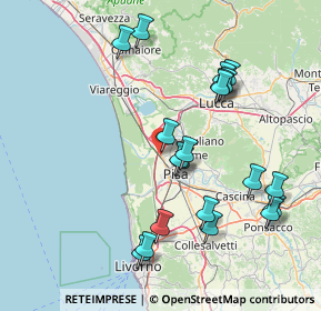 Mappa SS 1, 56017 San Giuliano Terme PI, Italia (16.689)