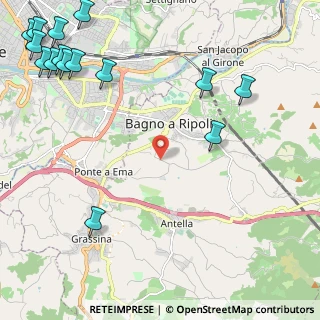 Mappa Via della Pietrosa, 50012 Bagno a Ripoli FI, Italia (3.47667)