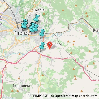 Mappa Via della Pietrosa, 50012 Bagno a Ripoli FI, Italia (4.44833)
