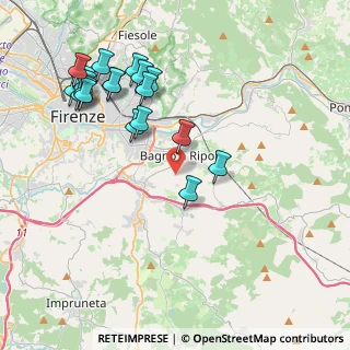 Mappa Via della Pietrosa, 50012 Bagno a Ripoli FI, Italia (4.54526)