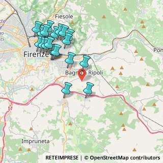 Mappa Via della Pietrosa, 50012 Bagno a Ripoli FI, Italia (4.4885)