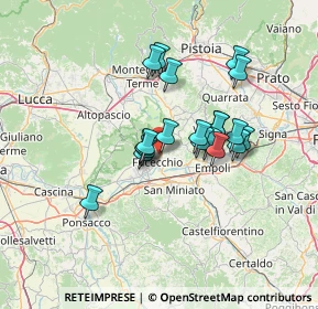 Mappa Via Antonio Pacinotti, 50054 Fucecchio FI, Italia (11.1195)