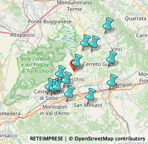 Mappa Via Antonio Pacinotti, 50054 Fucecchio FI, Italia (6.24538)