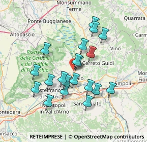 Mappa Via Antonio Pacinotti, 50054 Fucecchio FI, Italia (6.558)