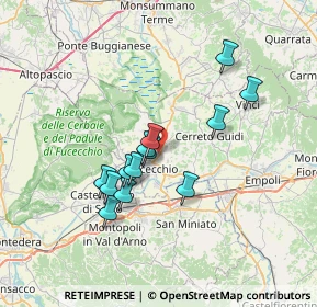 Mappa Via E.Fermi, 50054 Fucecchio FI, Italia (5.99462)