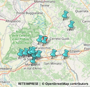Mappa Via E.Fermi, 50054 Fucecchio FI, Italia (7.40143)