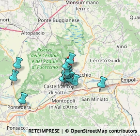Mappa Via Lombardia, 50054 Fucecchio FI, Italia (6.14769)