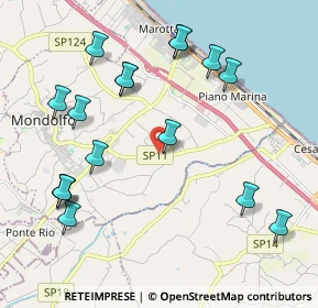 Mappa Via La Bella, 61037 Mondolfo PU, Italia (2.38294)