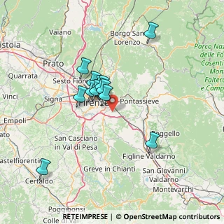 Mappa Via di Baroncelli, 50012 Bagno a Ripoli FI, Italia (12.04167)