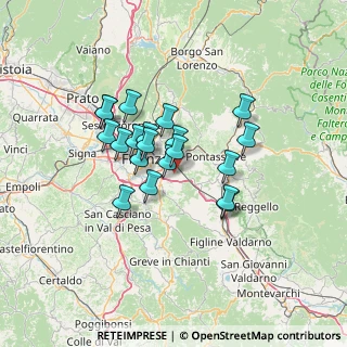 Mappa Via di Baroncelli, 50012 Bagno a Ripoli FI, Italia (10.61)