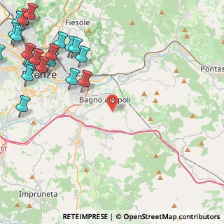 Mappa Via di Baroncelli, 50012 Bagno a Ripoli FI, Italia (7.044)