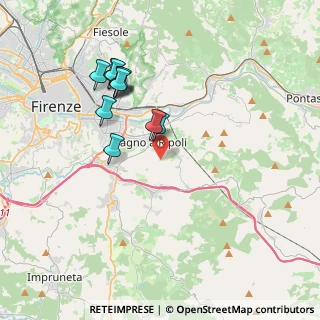Mappa Via di Baroncelli, 50012 Bagno a Ripoli FI, Italia (3.66182)