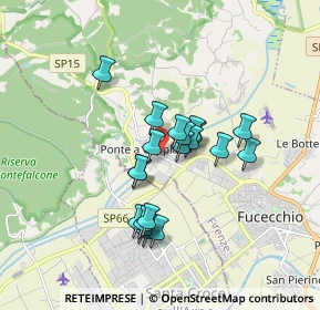 Mappa SP Pisana per Fucecchio, 50054 Fucecchio FI, Italia (1.3835)