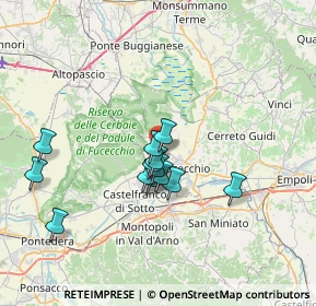 Mappa SP Pisana per Fucecchio, 50054 Fucecchio FI, Italia (5.96538)