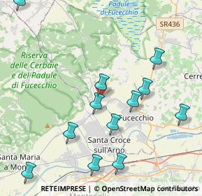 Mappa SP Pisana per Fucecchio, 50054 Fucecchio FI, Italia (5.18538)