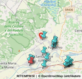 Mappa SP Pisana per Fucecchio, 50054 Fucecchio FI, Italia (5.0255)