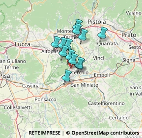 Mappa SP Pisana per Fucecchio, 50054 Fucecchio FI, Italia (8.34538)