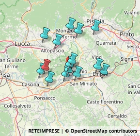 Mappa SP Pisana per Fucecchio, 50054 Fucecchio FI, Italia (10.89067)