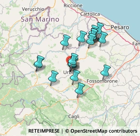 Mappa Via Girolamo Cavazzoni, 61029 Urbino PU, Italia (11.2845)