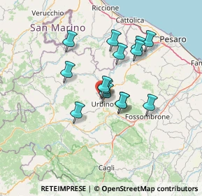 Mappa Via Girolamo Cavazzoni, 61029 Urbino PU, Italia (10.97857)