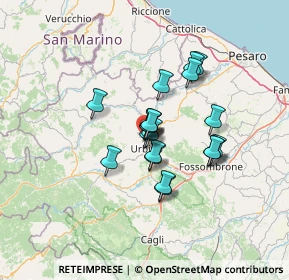 Mappa Via Girolamo Cavazzoni, 61029 Urbino PU, Italia (9.446)