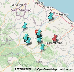 Mappa Via Girolamo Cavazzoni, 61029 Urbino PU, Italia (10.596)