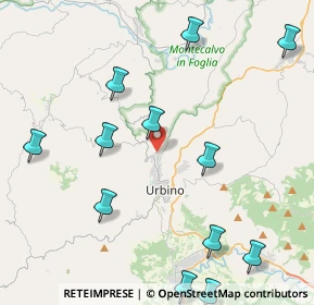 Mappa Via Girolamo Cavazzoni, 61029 Urbino PU, Italia (5.63692)