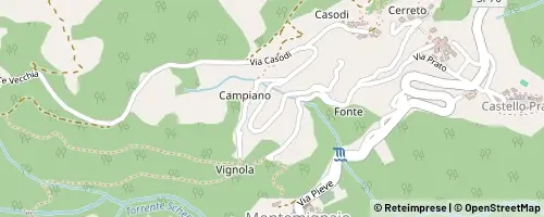 Mappa Montemignaio