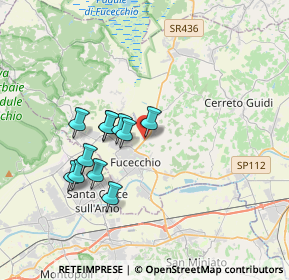 Mappa Via Niccolò Copernico, 50054 Fucecchio FI, Italia (3.10727)