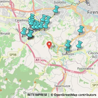 Mappa Via di Giogoli, 50124 Firenze FI, Italia (2.2465)