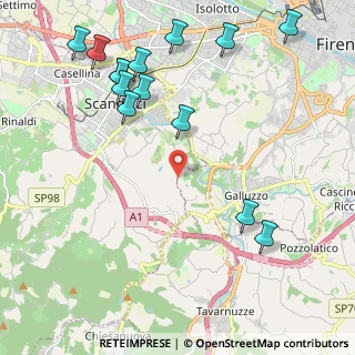 Mappa Via di Giogoli, 50124 Firenze FI, Italia (2.68571)