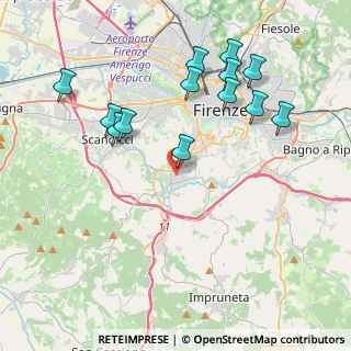 Mappa Via Camillo Barni, 50124 Firenze FI, Italia (4.35615)