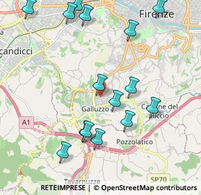 Mappa Via Camillo Barni, 50124 Firenze FI, Italia (2.324)