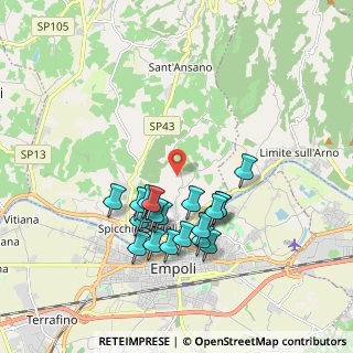 Mappa Via Poggio all'Oglio, 50059 Vinci FI, Italia (1.7705)