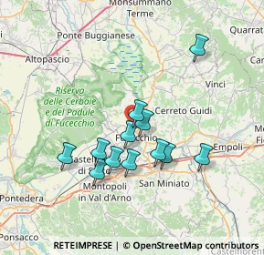 Mappa Via di Burello, 50054 Fucecchio FI, Italia (6.24417)