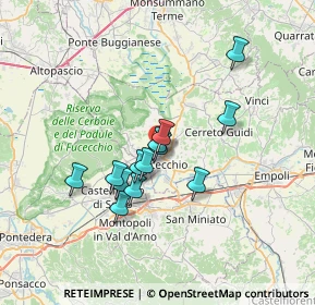 Mappa Via di Burello, 50054 Fucecchio FI, Italia (5.50923)