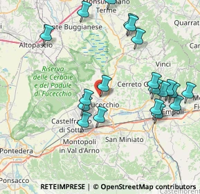 Mappa Via di Burello, 50054 Fucecchio FI, Italia (9.014)