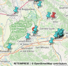 Mappa Via di Burello, 50054 Fucecchio FI, Italia (10.3745)