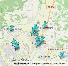 Mappa Via di Burello, 50054 Fucecchio FI, Italia (1.83067)