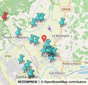 Mappa Via di Burello, 50054 Fucecchio FI, Italia (2.0865)