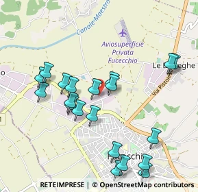 Mappa Via di Burello, 50054 Fucecchio FI, Italia (1.069)