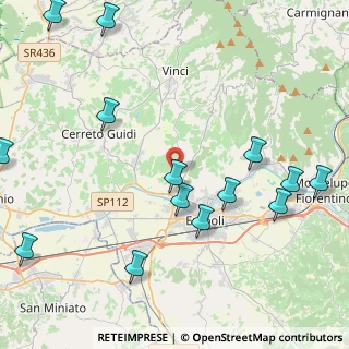 Mappa Via Dianella, 50059 Vinci FI, Italia (5.58)
