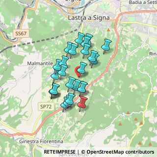 Mappa Via S. Lorenzo ai Monti, 50055 Lastra a Signa FI, Italia (1.384)