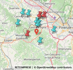 Mappa Via S. Lorenzo ai Monti, 50055 Lastra a Signa FI, Italia (6.395)