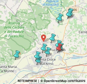 Mappa Via del Rosario, 50054 Fucecchio FI, Italia (3.93083)